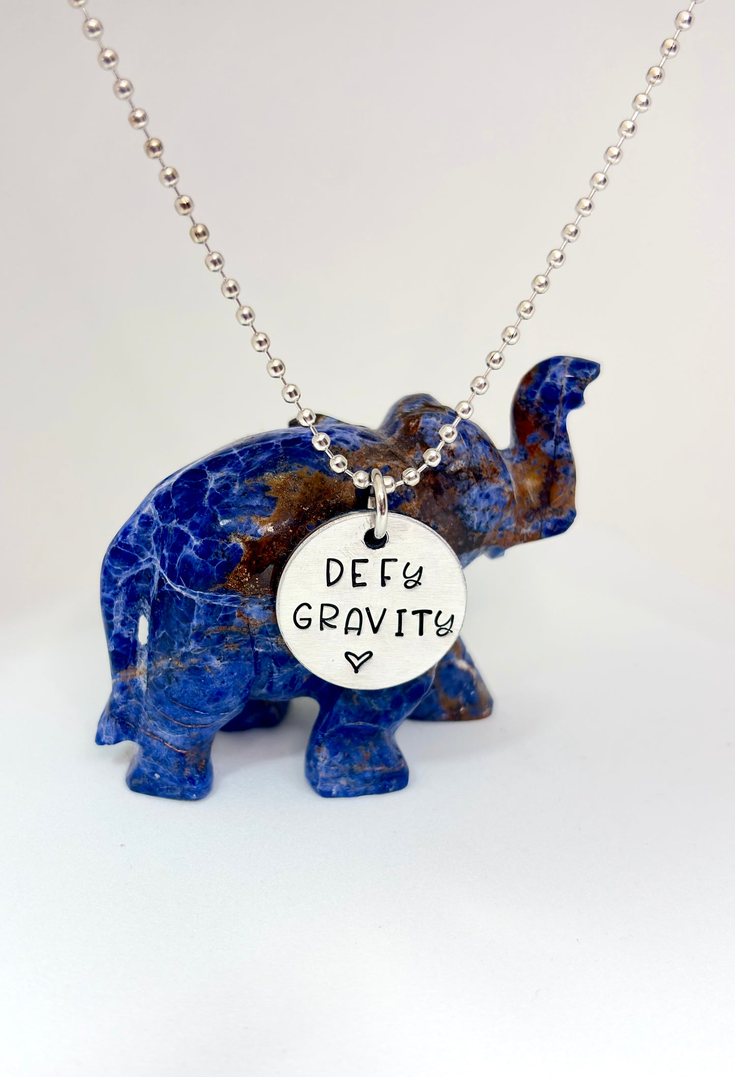 Defy Gravity • Hand-Stamped Necklace