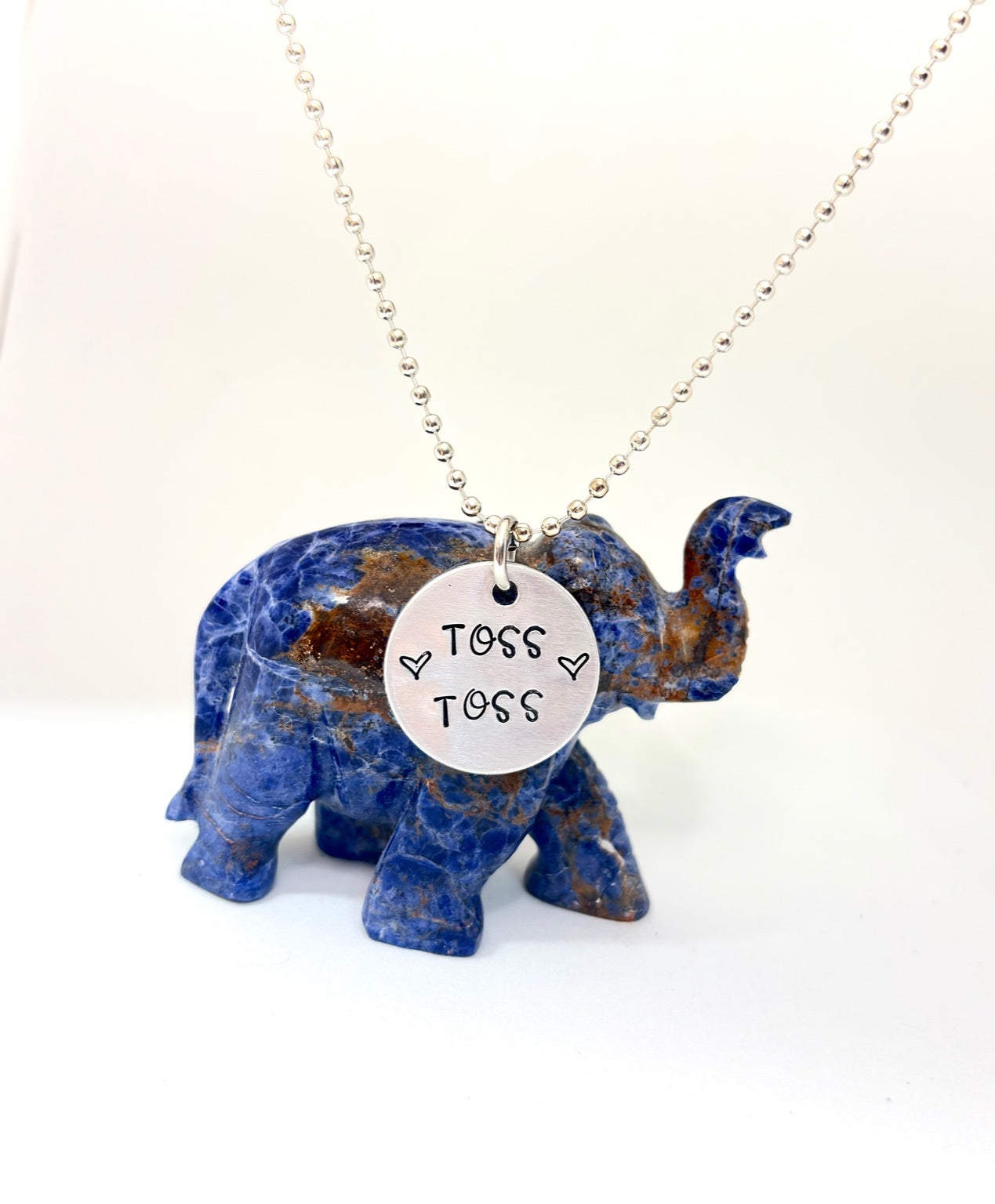Toss Toss • Hand-Stamped Necklace
