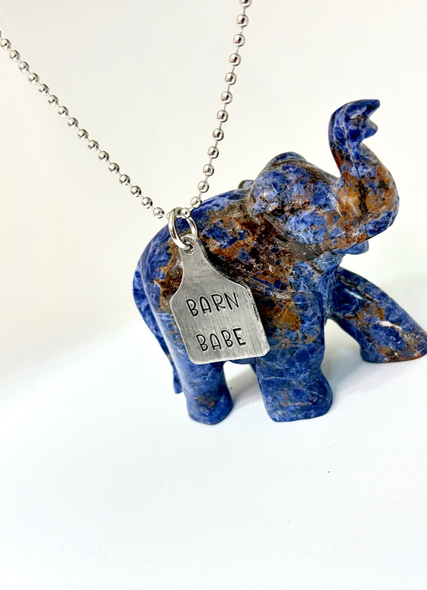 BARN BABE – Hand Stamped Farm Girl Necklace