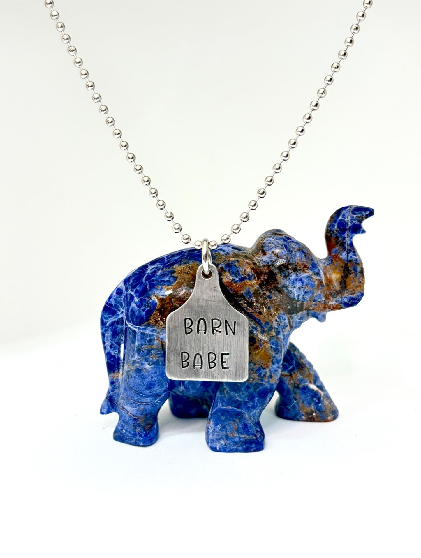 BARN BABE – Hand Stamped Farm Girl Necklace