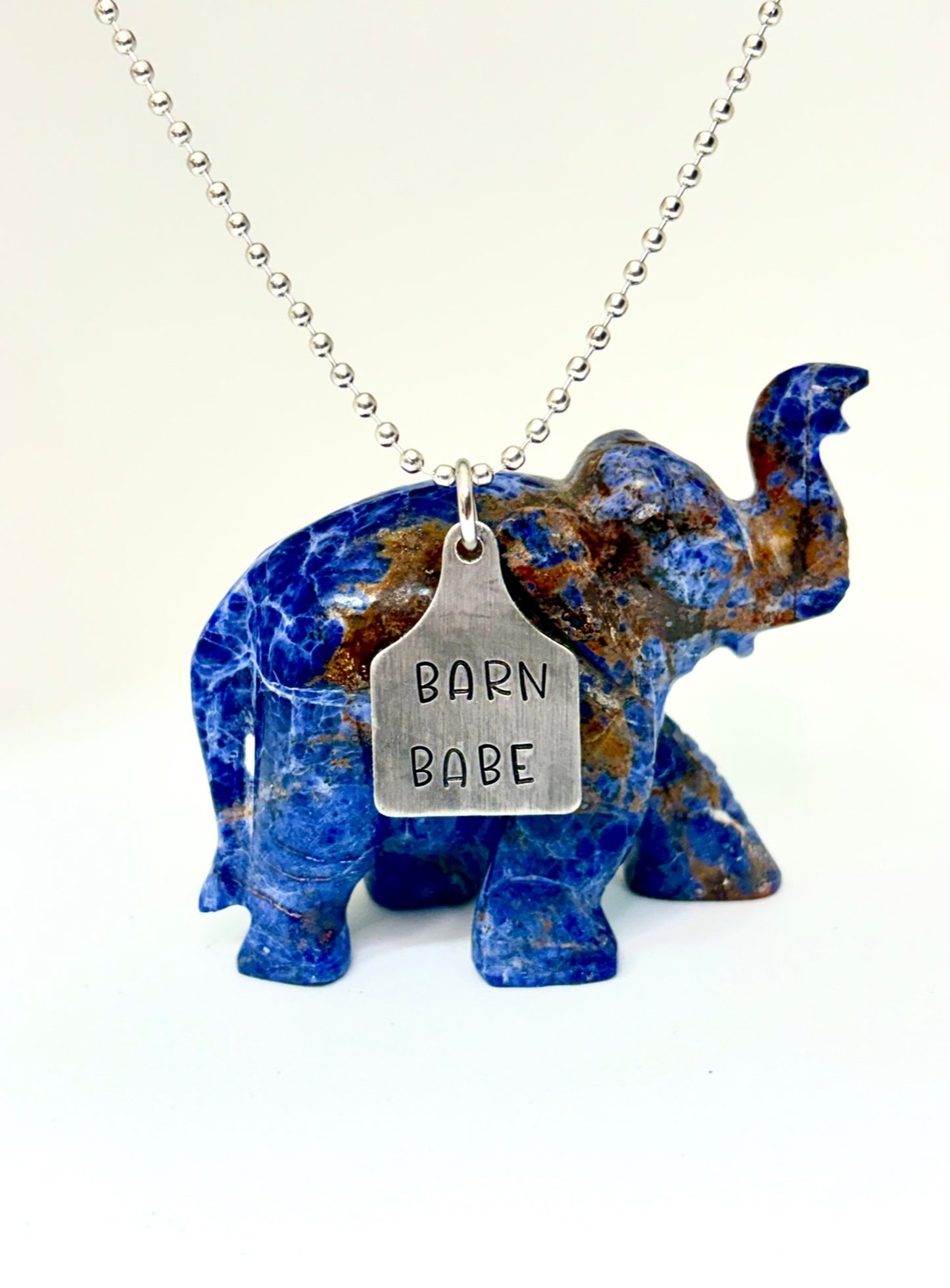 BARN BABE – Hand Stamped Farm Girl Necklace