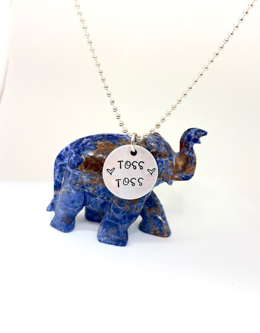 Toss Toss • Hand-Stamped Necklace