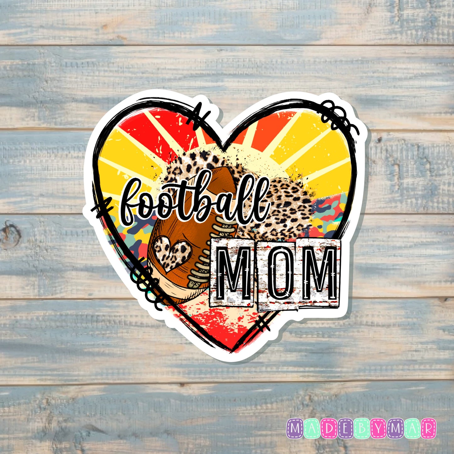 Football Mom |Sticker or Magnet |Sports Support