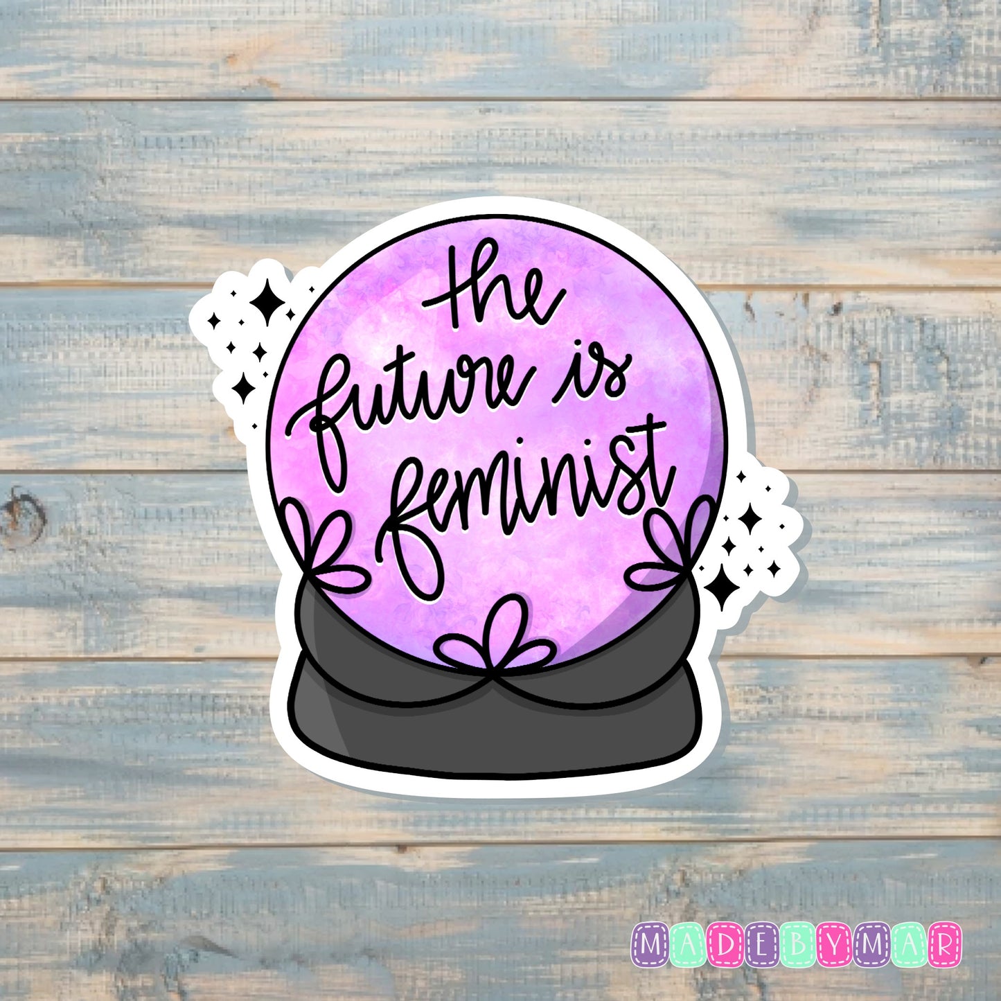 The Future is Feminist | Sticker or Magnet | Feminism Support Women