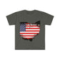 Ohio T-Shirt, Unisex Softstyle T-Shirt, USA Flag