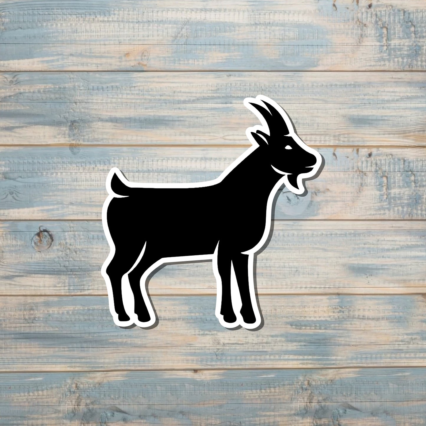 Black Goat Silhouette |Lightweight Vinyl Sticker or Magnet |Refrigerator Fridge Car |Farm Life |Love Animals |Nigerian Dwarf Minis |Sticker or Magnet