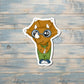 School Dinosaur Triceratops, Die Cut Sticker, Graphic Art Sticker, Vinyl, |Sticker or Magnet