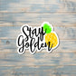 Pineapple Sticker, Die Cut Vinyl Sticker, Boho Fun, Water Resistant, Stay Golden, Fruit Sticker |Sticker or Magnet