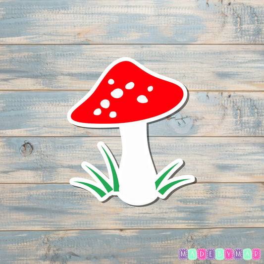 Red Mushroom Sticker |Sticker or Magnet