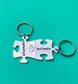 Personalized Puzzle Piece Key Chains-Handmade by Marlayna