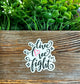 Live Love Fight, Die Cut Vinyl Sticker, Water Resistant, Pink Fighter Breast, Cancer Awareness, Support Survivor |Sticker or Magnet