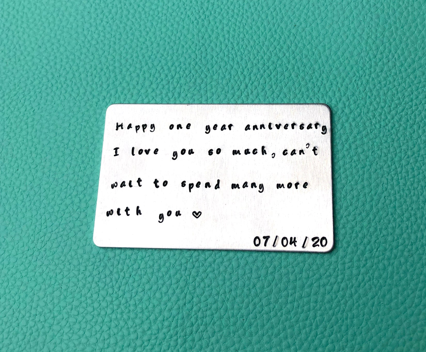 Hand Stamped Wallet Card-Handmade by Marlayna