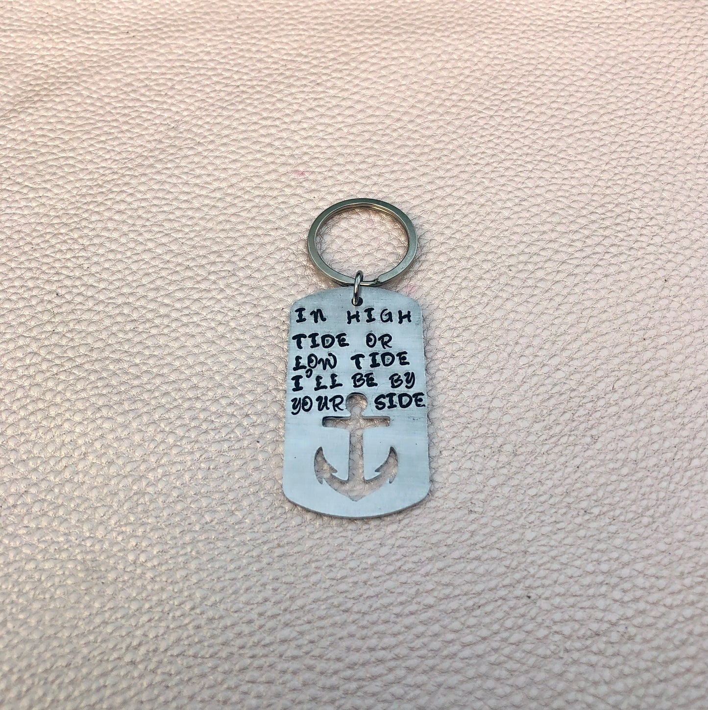 I'll be by your side Anchor Key Chain-Handmade by Marlayna