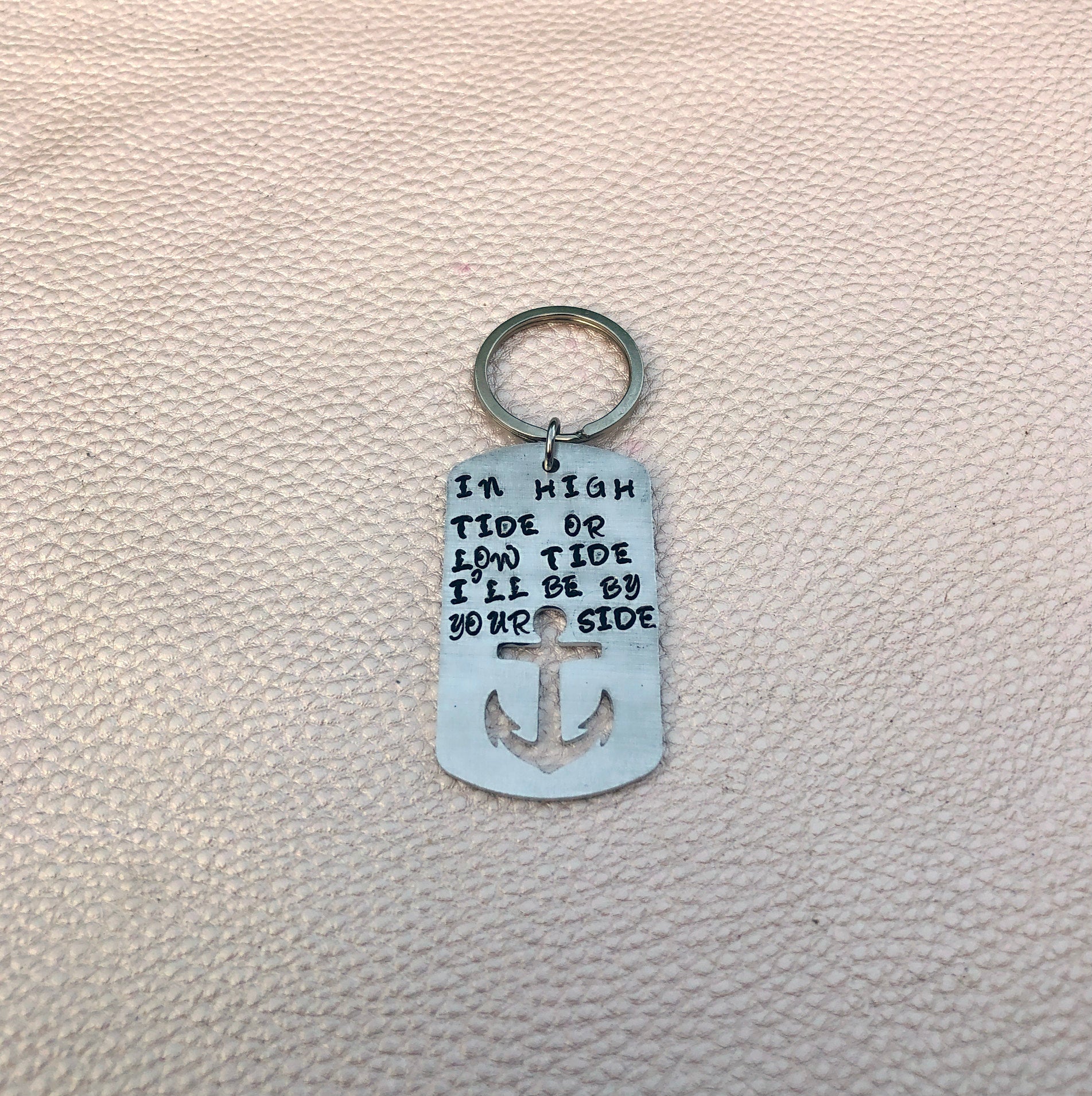 I'll be by your side Anchor Key Chain-Handmade by Marlayna