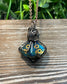 Wire Wrapped D10 Dice Pendant Random Colors - Handmade by Marlayna