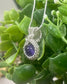 Mini Wire Wrapped Amethyst Gemstone Pendant W/ Sterling Silver Wire - Handmade by Marlayna