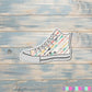 Multicolored Arrows High Top Shoes Sticker |Sticker or Magnet