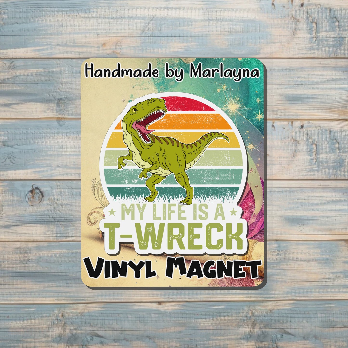 Its a Throat Punch Kind of Day, Die Cut Vinyl Sticker, , Boho Fun, Water Resistant |Sticker or Magnet