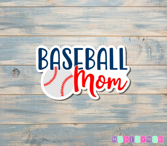 Baseball Mom Sticker, Ball |Sticker or Magnet