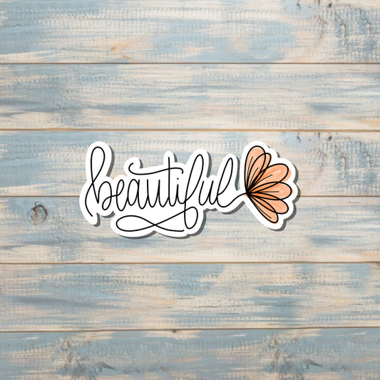 Beautiful Script Lettering, Die Cut Sticker, Graphic Art Sticker, Vinyl, , Inspire Motivate |Sticker or Magnet