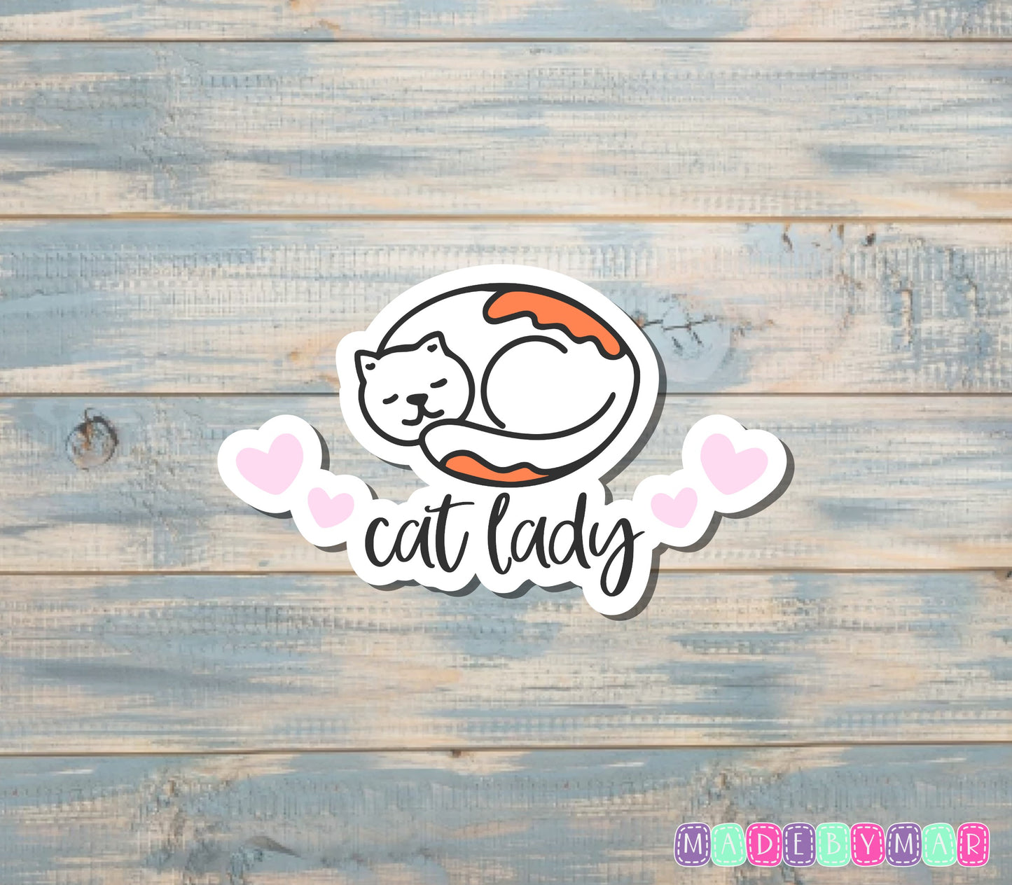 Cat Lady | Sticker or Magnet | Cat Mom