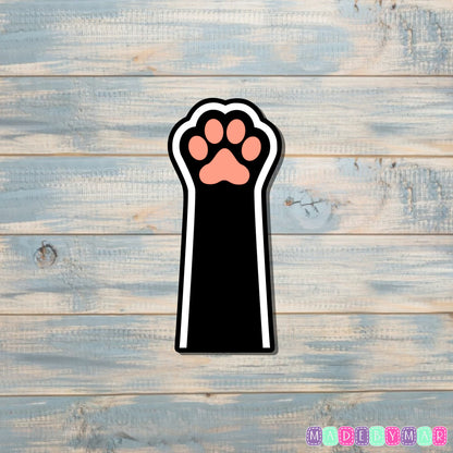 Black Cat Paw Sticker |Sticker or Magnet