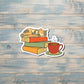 Cats Books and Tea |Vinyl Sticker or Magnet |Refrigerator Fridge Car |Learn Knowledge |Love to Read |Gift for Reader |Funny Quote |E-reader |Sticker or Magnet