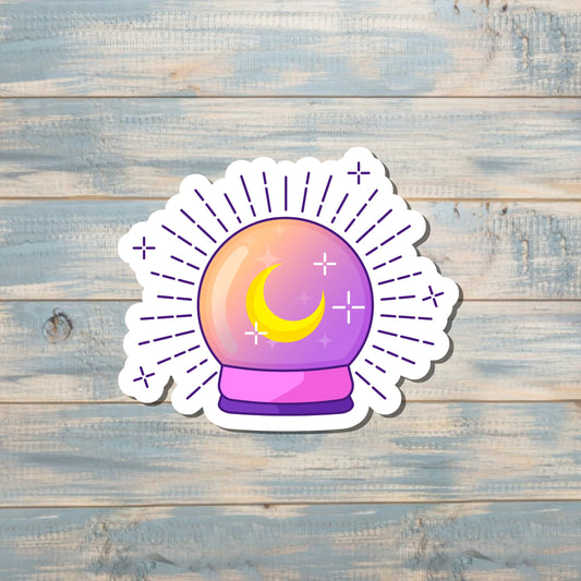 Pastel Crystal Ball, Die Cut Sticker, Graphic Art Sticker, Vinyl, , Inspire Motivate |Sticker or Magnet