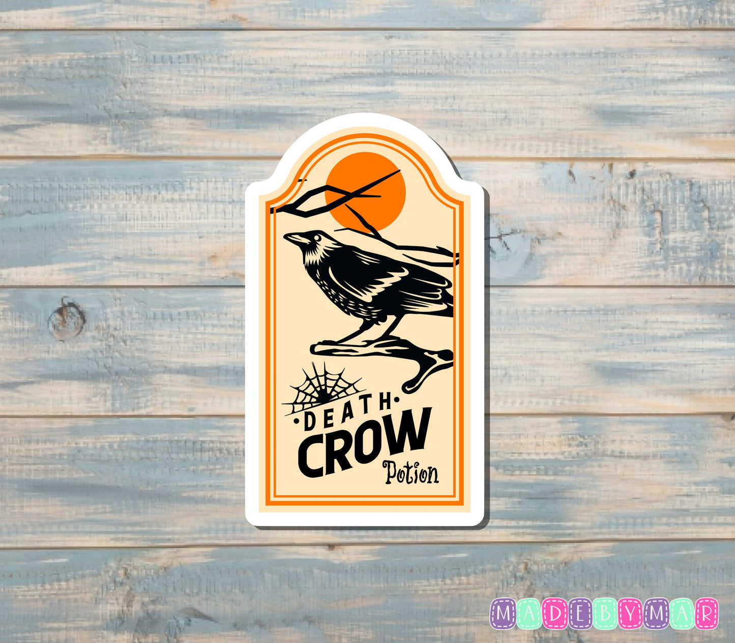 Death Crow Potion |Sticker or Magnet | Potion Label