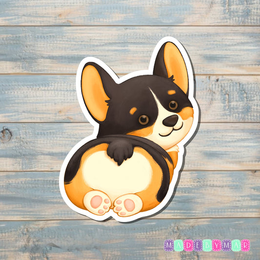 Cute Corgi | Sticker or Magnet | Dog Mom