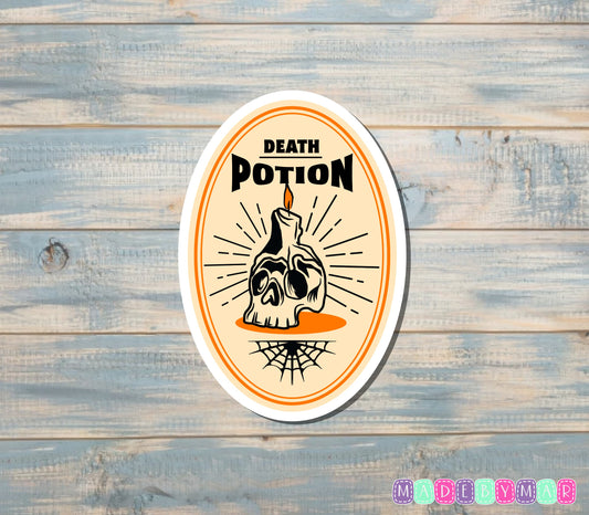 Death Potion |Sticker or Magnet | Potion Label