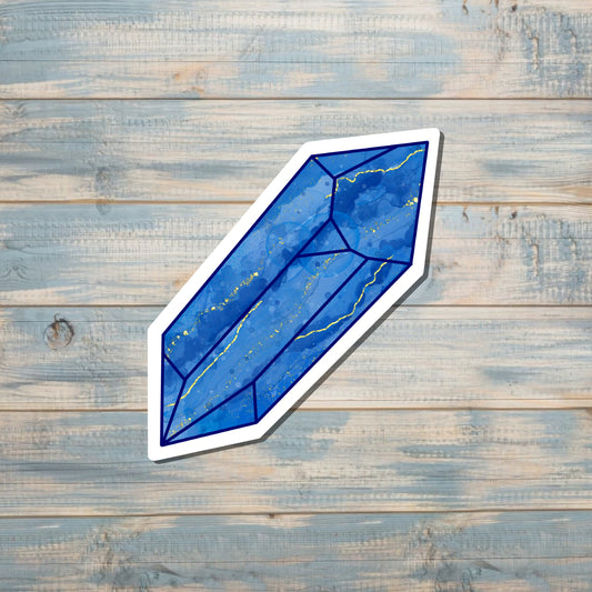 Blue Crystal Gemstone Sticker |Sticker or Magnet