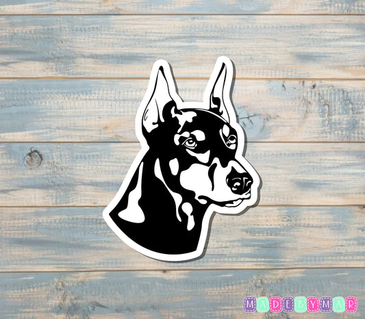 Doberman Pinscher Sticker |Sticker or Magnet