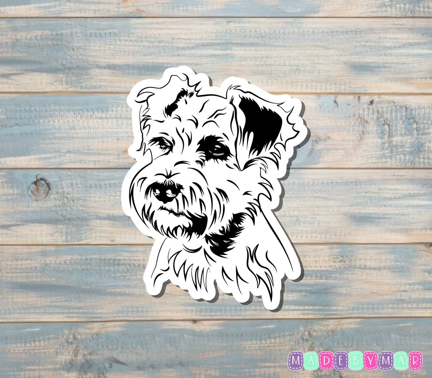 Miniature Schnauzer Sticker |Sticker or Magnet