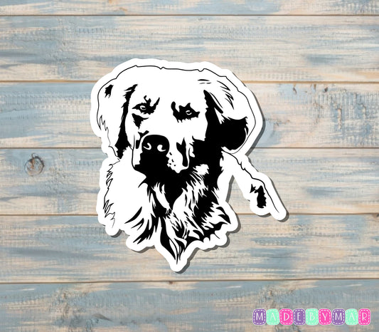 Golden Retriever Sticker |Sticker or Magnet