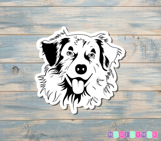 Australian Shepherd Dog Sticker |Sticker or Magnet