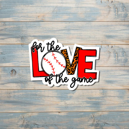 Baseball Sticker, Die Cut Vinyl Sticker, Boho Fun, Water Resistant, Sports Mom |Sticker or Magnet