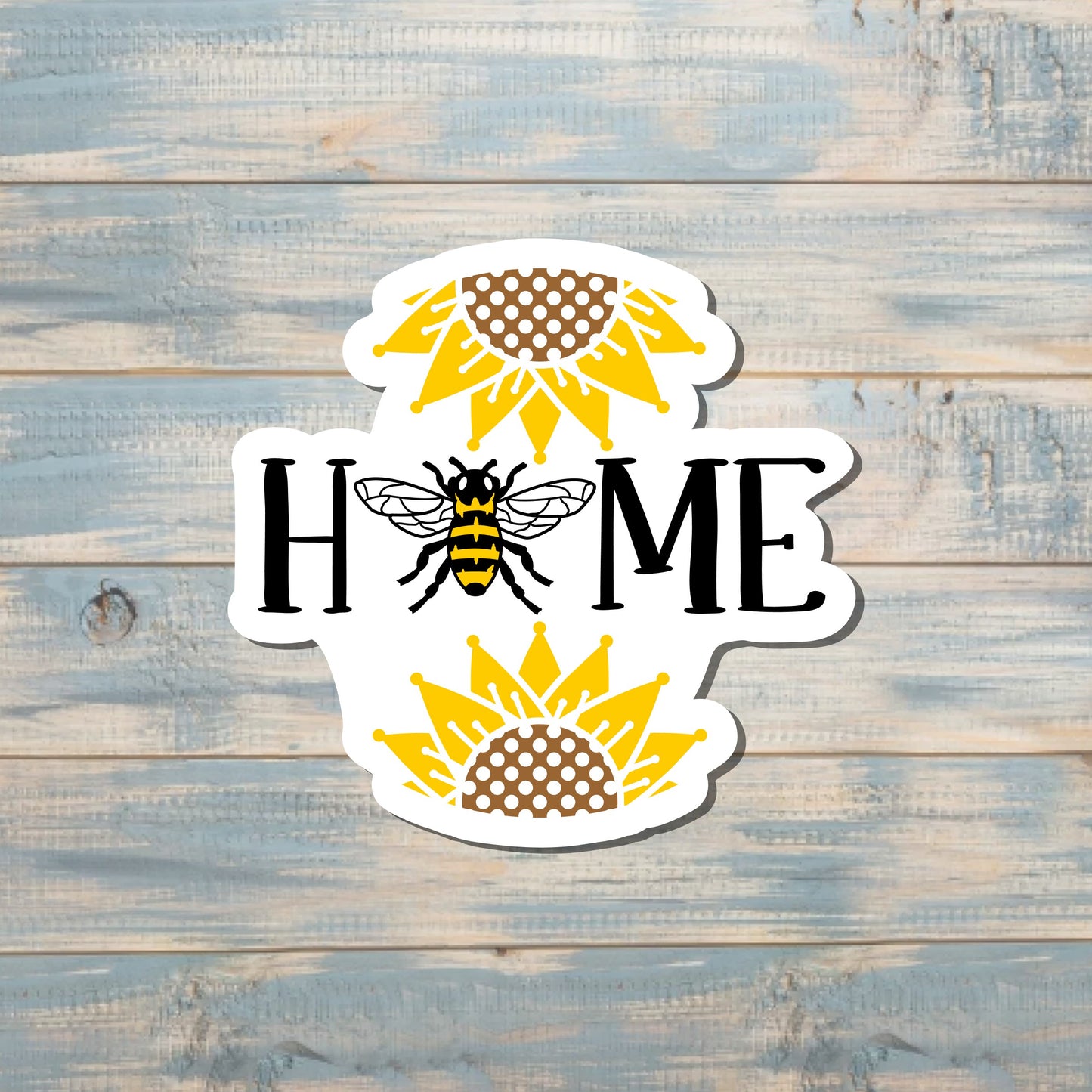 Home Bees, Die Cut Vinyl Sticker, , Boho Fun, Water Resistant |Sticker or Magnet