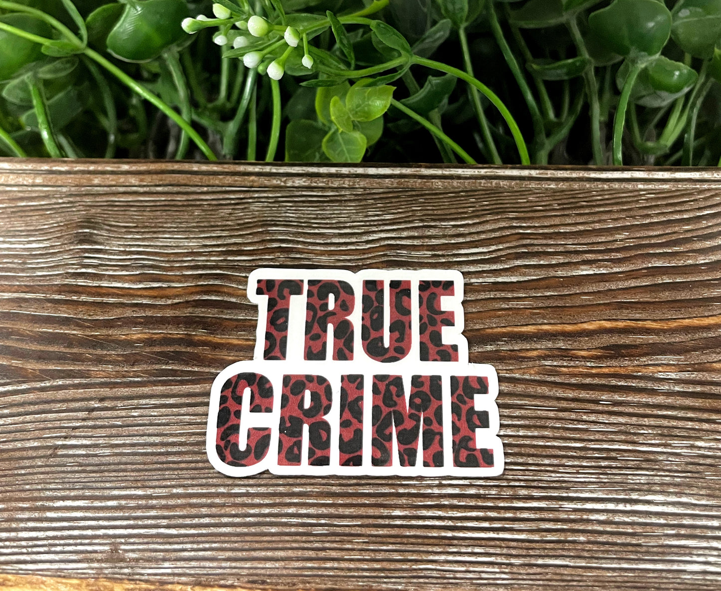 True Crime Sticker, Crime Podcast, Die Cut Sticker, Graphic Art Sticker,  Vinyl Decal |Sticker or Magnet