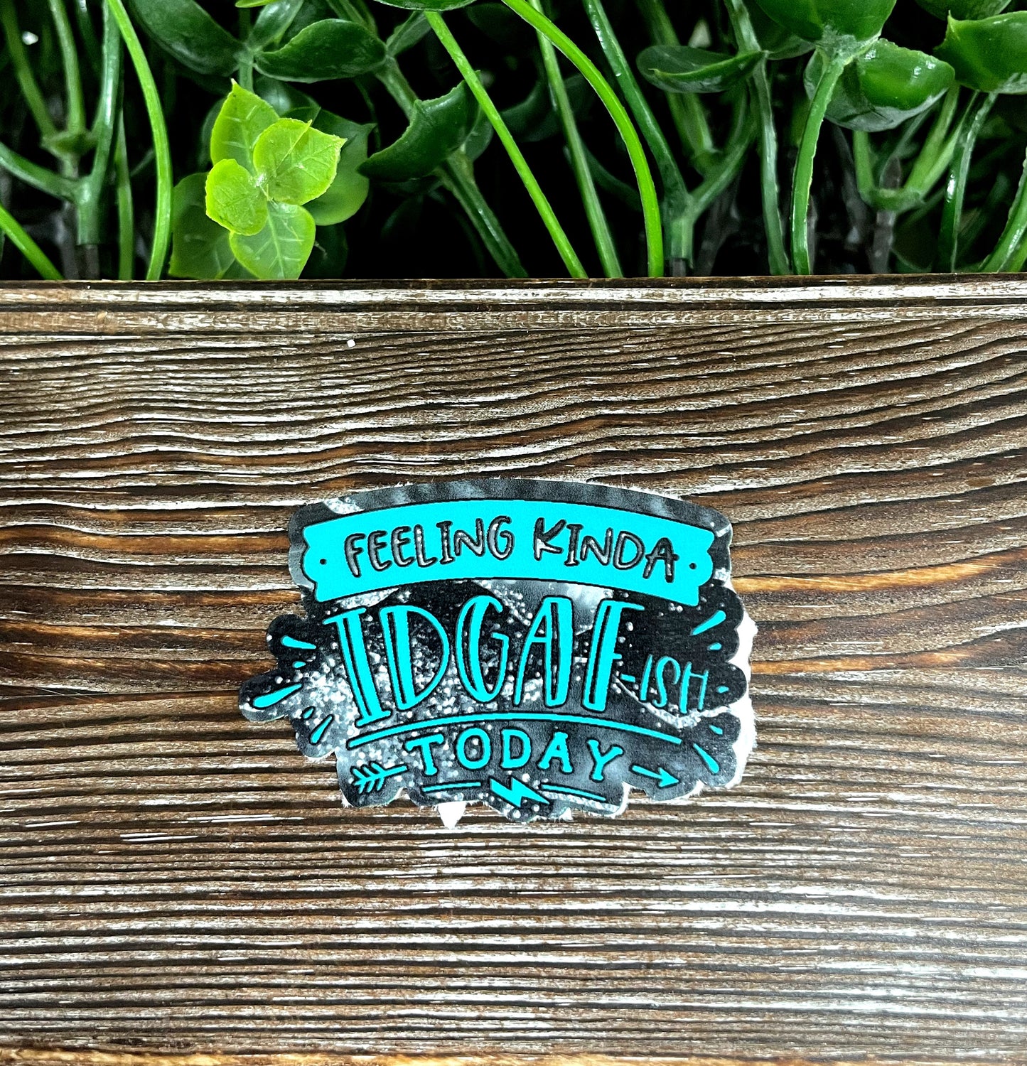 Feeling Kinda IDGAF ish Today, Snarky Sarcasm Quote, Die Cut Sticker, Graphic Art Sticker,  Vinyl Decal |Sticker or Magnet