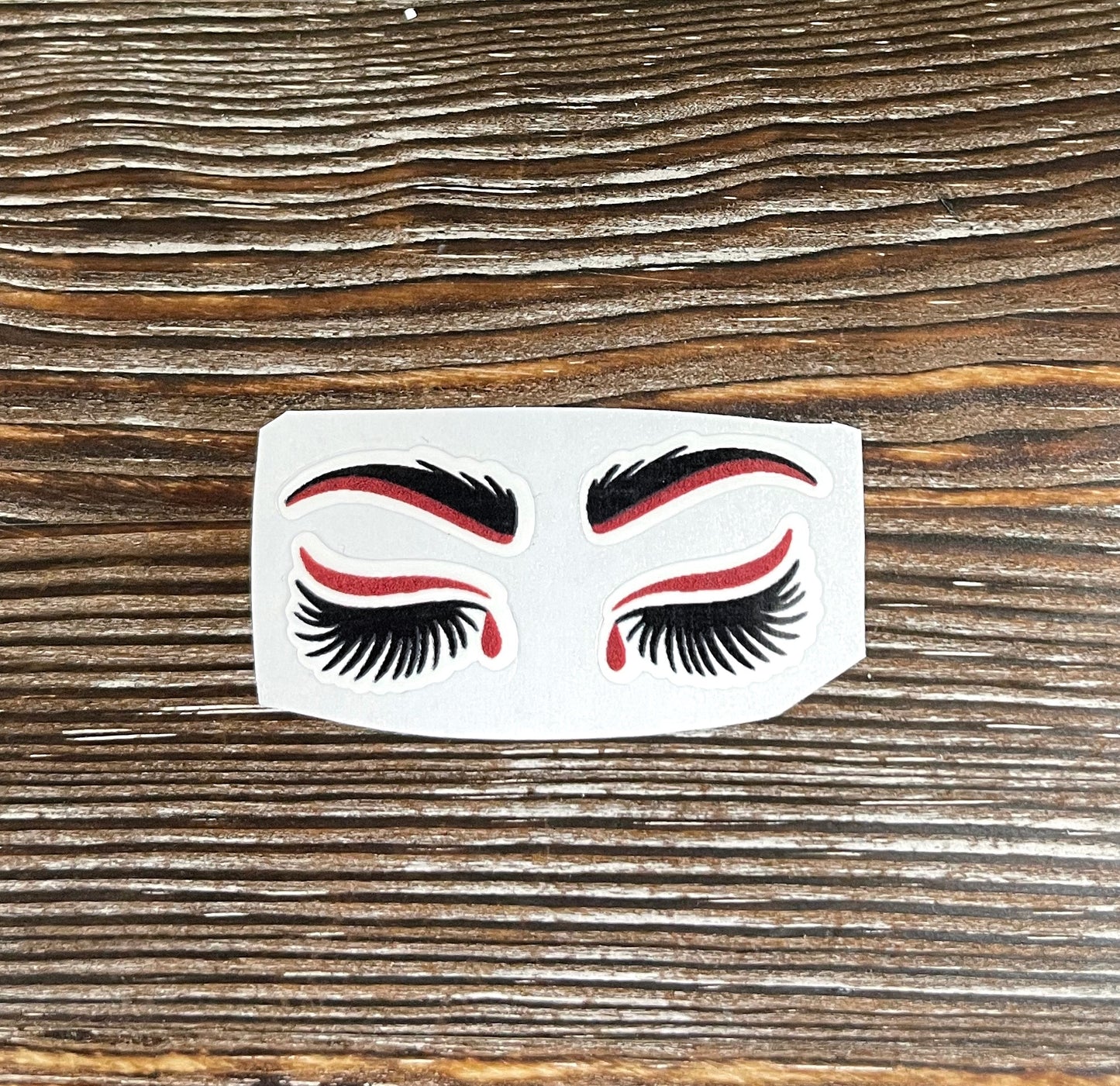 True Crime Blood Drop Eyes Die Cut Sticker, Graphic Art Sticker,  Vinyl Decal |Sticker or Magnet