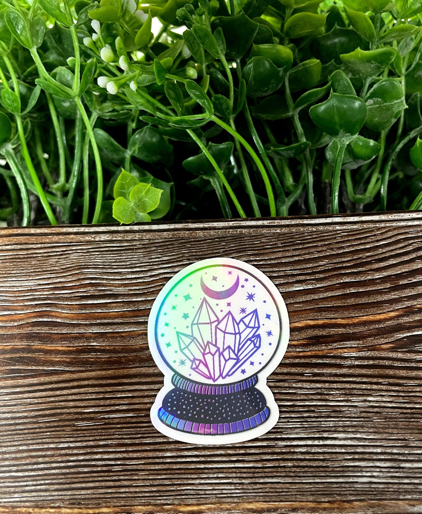 Crystal Ball Die Cut Sticker, Graphic Art Sticker, Vinyl, , Boho Hippie |Sticker or Magnet