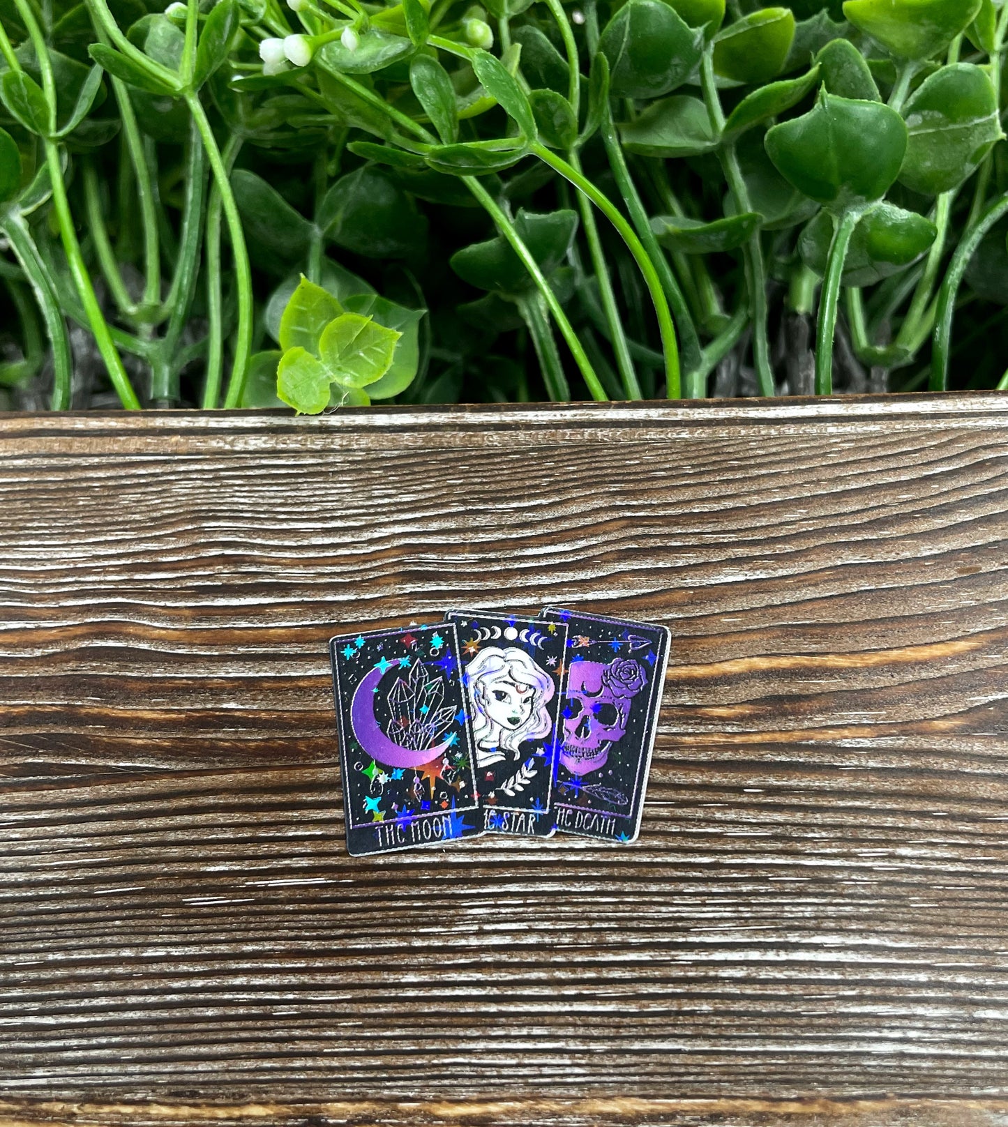 Tarot Cards Sticker, Purple and White, Graphic Art Sticker, Vinyl, , Boho Hippie |Sticker or Magnet