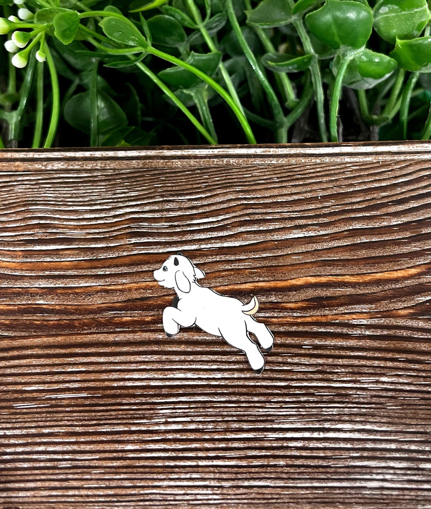 Jumping Baby Goat, Die Cut Sticker, Graphic Art Vinyl, , Boho Fun |Sticker or Magnet