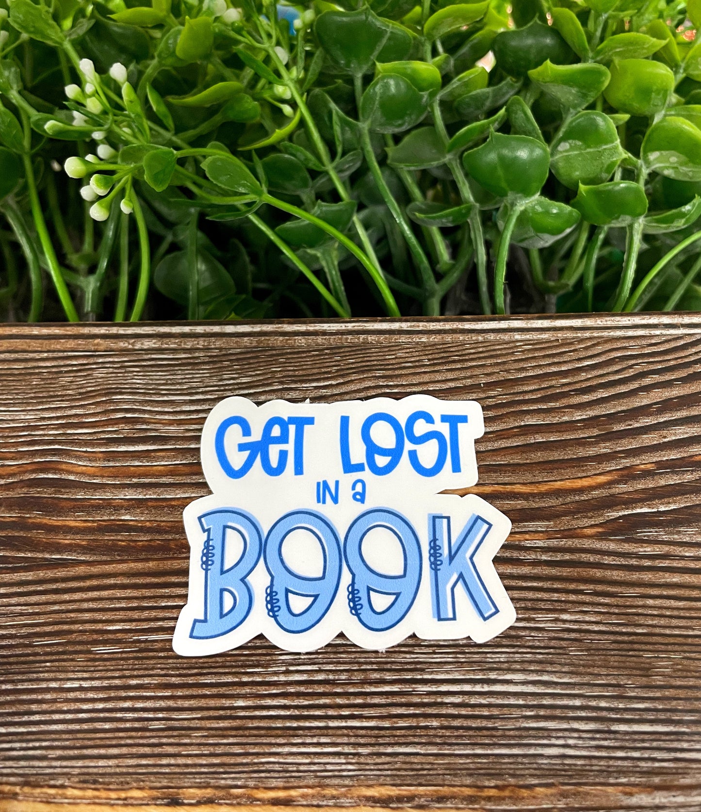 Get Lost in a Book, Die Cut Sticker, Graphic Art Vinyl, , Boho Fun |Sticker or Magnet