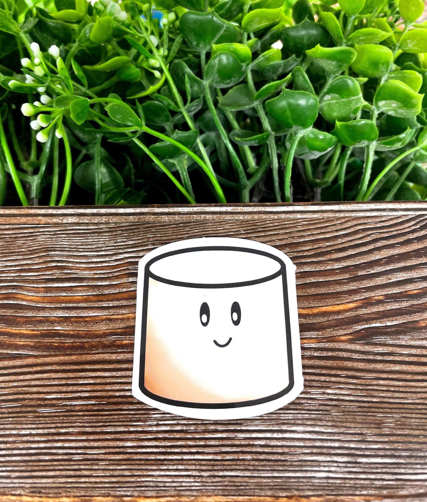 Kawaii Toasted Marshmallow, Die Cut Sticker, Graphic Art Vinyl, , Inspirational, Boho Fun |Sticker or Magnet