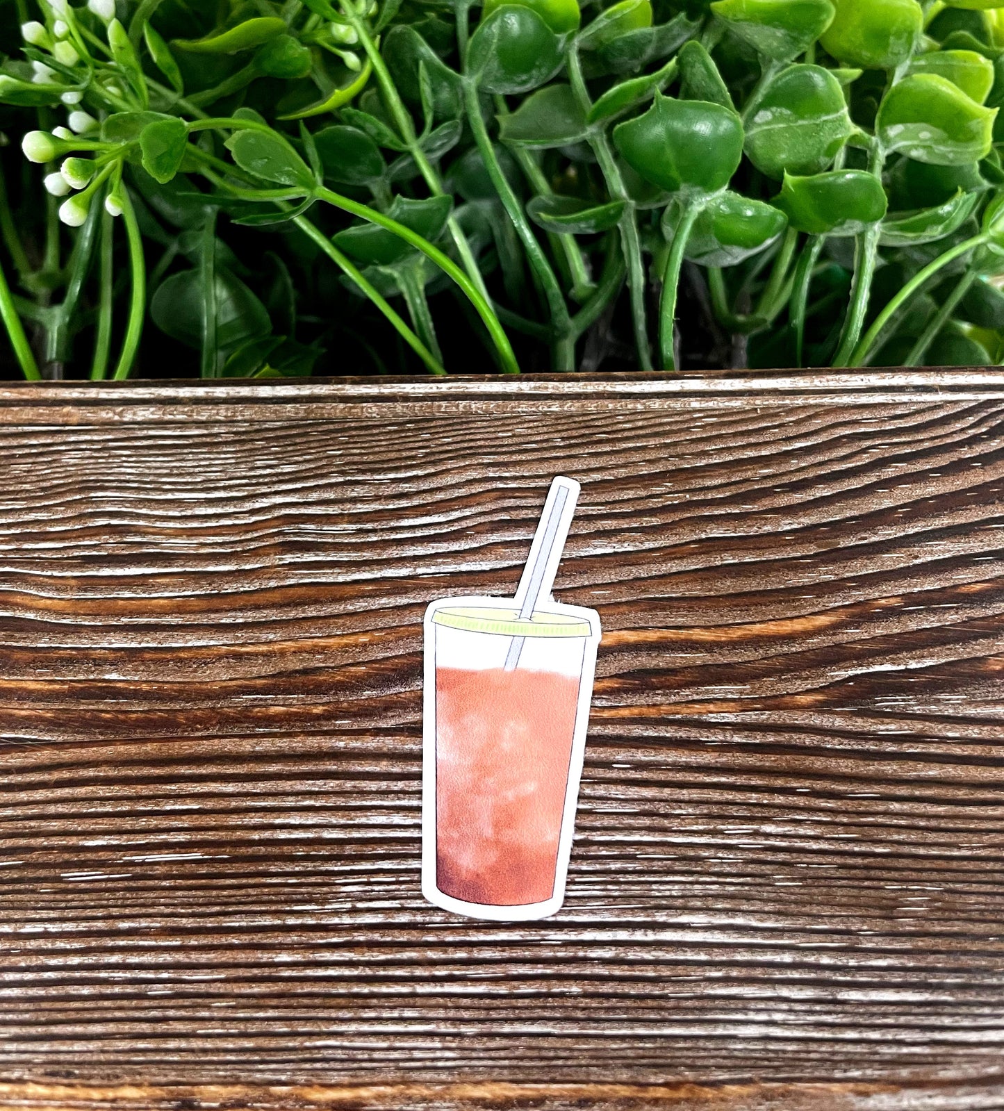 Cold Brew Coffee Drink, Die Cut Sticker, Graphic Art Vinyl, , Inspirational, Boho Fun |Sticker or Magnet