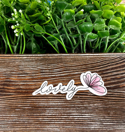 Lovely Script Lettering, Die Cut Sticker, Graphic Art Sticker, Vinyl, , Inspire Motivate |Sticker or Magnet