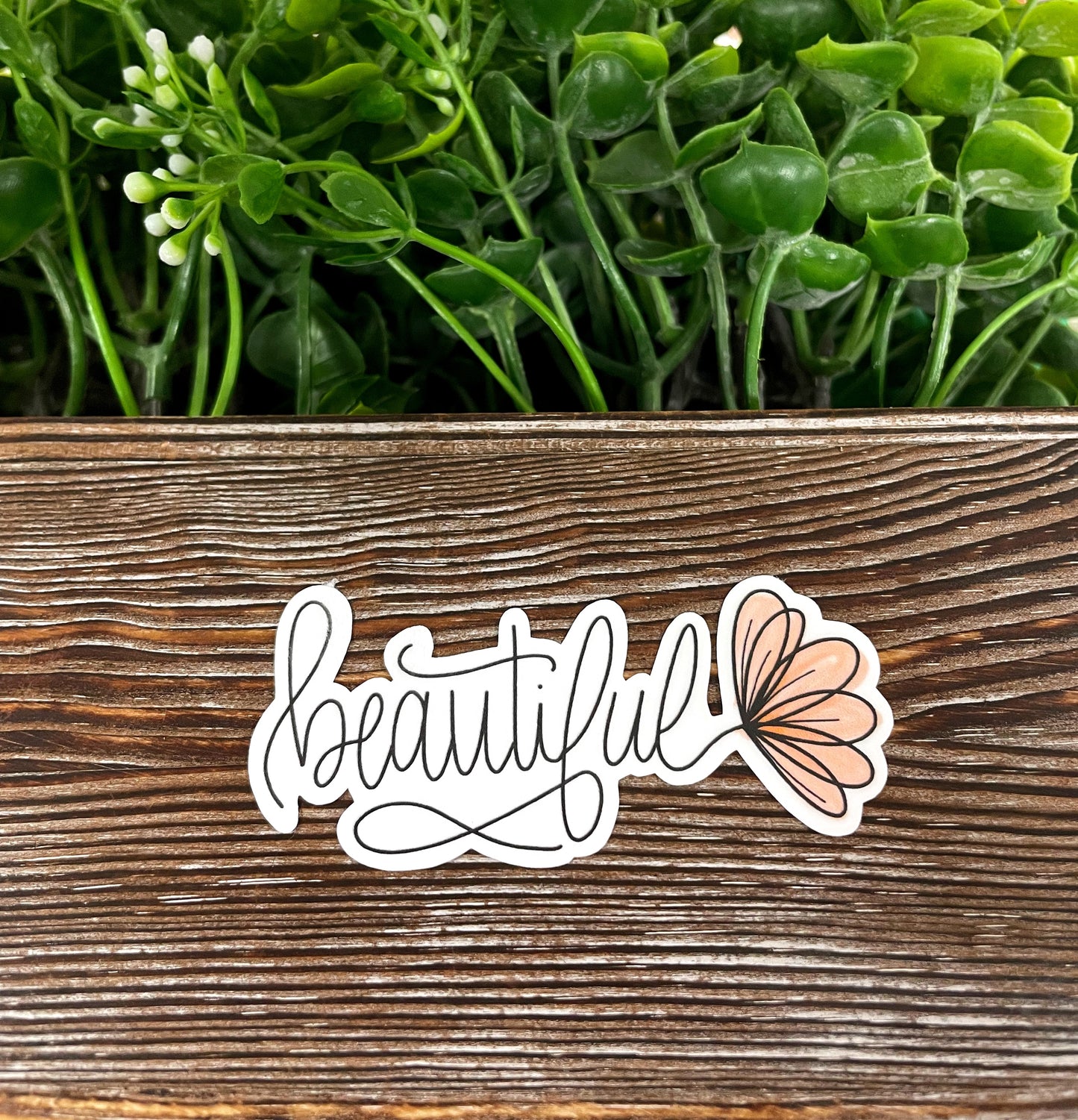 Beautiful Script Lettering, Die Cut Sticker, Graphic Art Sticker, Vinyl, , Inspire Motivate |Sticker or Magnet