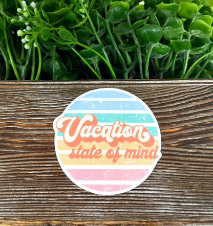 Vacation Sticker, Die Cut Sticker, Graphic Art Sticker, Vinyl, , Inspire Motivate |Sticker or Magnet